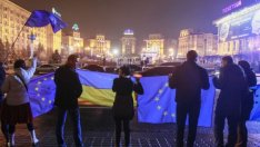 Украинците излязоха на протест заради скъсаните връзки с ЕС