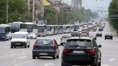 Протестно шествие на автобуси затрудни движението в София