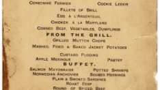 Продават на търг меню от "Титаник"