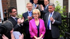 Андреа Ледсъм се отказа от надпреварата за "Даунинг стрийт"