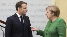 Меркел: Съществуват конфликти в отношенията ни с Еманюел Макрон