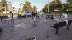 Протестиращите пред СУ преместиха лагера си в знак на добра воля