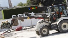 Ремонтът на площада пред НДК ще приключи в средата на ноември