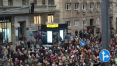 Хиляди сърби излязоха на пореден протест срещу Вучич в Белград