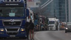 Строителите се събраха на протест в София