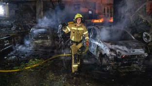 Москва удари Киев с най-големия бараж балистични ракети от началото на войната