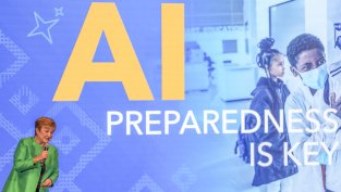 Кр. Георгиева: AI е бавно настъпващо цунами, ще засегне 60% от заетостта в развитите икономики