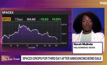 Акциите на SpaceX продължават да поевтиняват