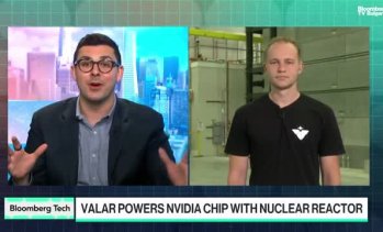 За първи път ядрен реактор на Valar Atomic захрани АІ чип на Nvidia