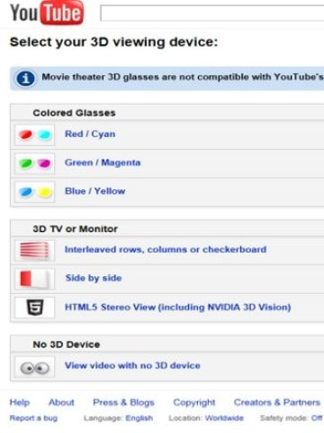 <p>
	Освен хардуерните изисквания трябва да се активира и опцията за използване на HTML5 при гледане на 3D видео в YouTube<strong>.&nbsp;</strong><em>Илюстрация:&nbsp;YouTube&nbsp;</em></p>
