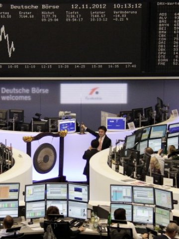 <p>
	Фондовата борса във Франкфурт. <em>Снимка: Ройтерс</em></p>
