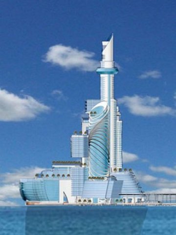 <p>
	Космическият хотел е по дизайн на архитекта Ерик Морван. <em>Снимка: barselonaisland.com</em></p>
