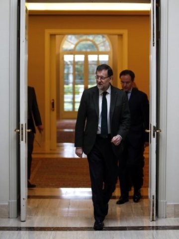 <p>
	Испанският премиер Мариано Рахой. <em>Снимка: Ройтерс</em></p>
