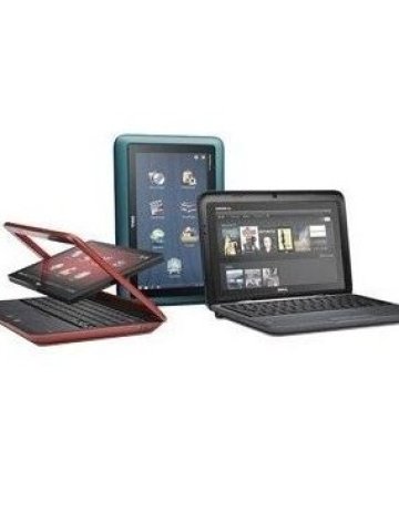 От нетбук Dell Inspiron Duo лесно се превръща в таблет. Снимка: Dell