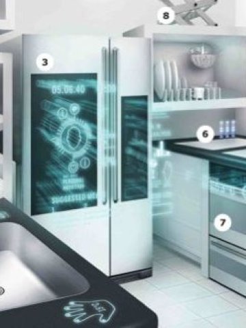 Холограмна проекция на готвач ще помага на бъдещите домакини в приготвянето на храната. Снимка: Ikea