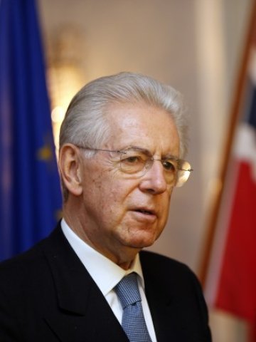 <p>
	Италианският премиер Марио Монти. <em>Снимка: Ройтерс</em></p>
