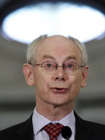 <p>
	Президентът на ЕС Херман Ван Ромпой. <em>Снимка: Ройтерс</em></p>
