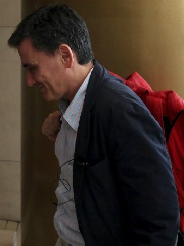 <p>
	Гръцкият финансов министър Цакалотос. <em>Снимка: Ройтерс</em></p>
