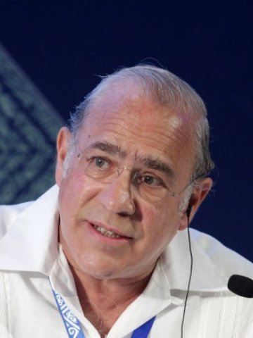 <p>
	Анхел Гурия, генерален секретар на Организацията за икономическо сътрудничество и развитие.<em> Снимка: Ройтерс</em></p>
