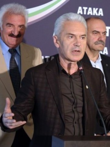 <p>
	<em>Лидерът на партия &quot;Атака&quot; Волен Сидеров</em> Снимка: <em>БТА</em></p>
