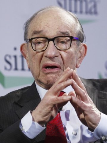 <p>
	Бившият шеф на Фед Алън Грийнспан не вижда &quot;безразсъдна еуфория&quot; на пазара. <em>Снимка: Ройтерс</em></p>
