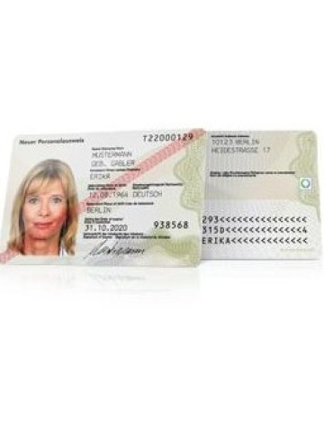 Така ще изглеждат личните карти на немските граждани. Снимка: Personalausweisportal