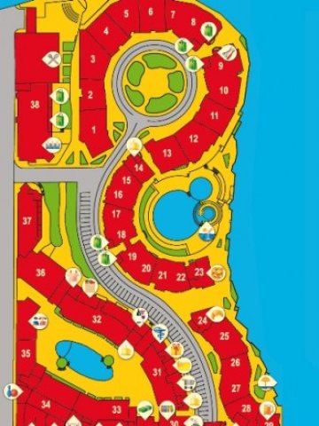 <p>
	Схема на проекта Марина Кейп, с. Ахелой.&nbsp;<em>Източник: www.marinacape.com</em></p>
