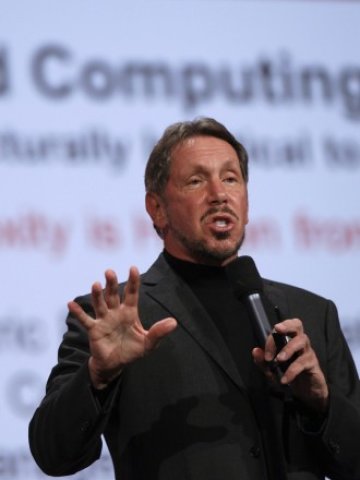 <p>
	Лари Елисън уверява, че и при хардуера компанията ще излезе на печалба. <em>Снимка: Ройтерс</em></p>
