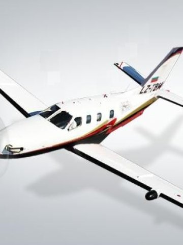 <p>
	Самолет TBM 850 Daher Socata <em>Снимка: Intersky.bg</em></p>
