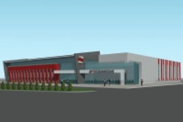 Бъдещата сграда на Техникон. Илюстрация: Камор & Техникон Дивелъпмънт