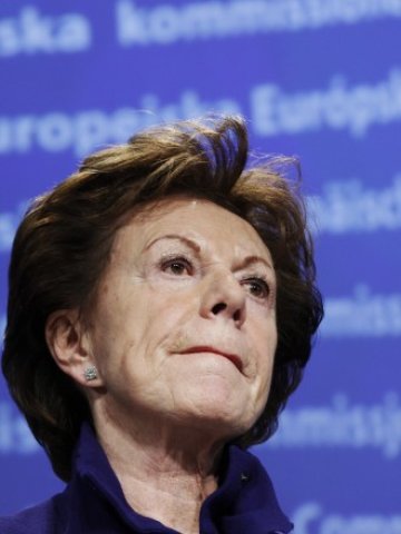 <p>
	Нели Крус в Брюксел. <em>Снимка: Ройтерс</em></p>
