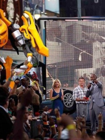 <p>
	Представянето на Трансформърс 3 в Ню Йорк. <em>Снимка: Ройтерс</em></p>
