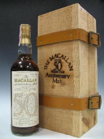 Малцово уиски Macallan, бутилка от което е продадена за 9 250 долара.
