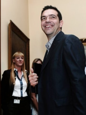 <p>
	Бившият лидер на комунистически студентски съюз и настоящ на радикалната лява коалиция СИРИЗА Алексис Ципрас. <em>Снимка: Ройтерс</em></p>
