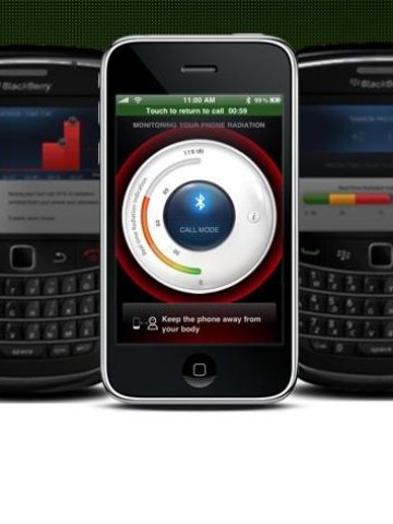 Приложението на Tawkon измерва нивата на радиация и при достигане на опасни граници активира съобщение за опасност. Снимка: Tawkon