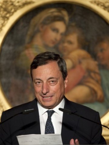 <p>
	Президентът на Европейската централна банка Марио Драги. <em>Снимка: Ройтерс</em></p>
