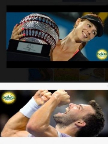 <p>
	Двете снимки&nbsp;на тенисистите Цветана Пиронкова и Григор Димитров. <em>Снимки: КЗК</em></p>
