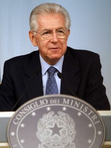 <p>
	Италианският премиер Марио Монти.<em> Снимка: Ройтерс</em></p>
