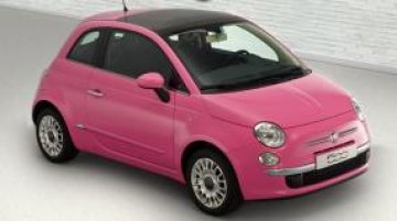 Fiat 500 в розово