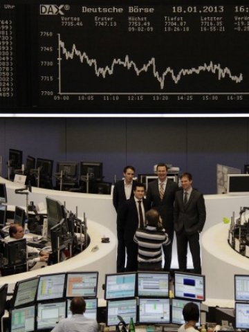 <p>
	Фондовата борса във Франкфурт. <em>Снимка: Ройтерс</em></p>

