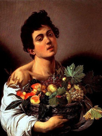 Масленото платно "Момче с кошница плодове" на Караваджо, нарисувано през 1593-94 г.