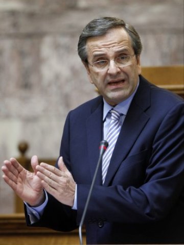 <p>
	Всичко, което искаме е малко пространство, за да си поемем въздух и бързо да възстановим икономиката си, посочва гръцкият премиер Андонис Самарас. <em>Снимка: Ройтерс</em></p>
