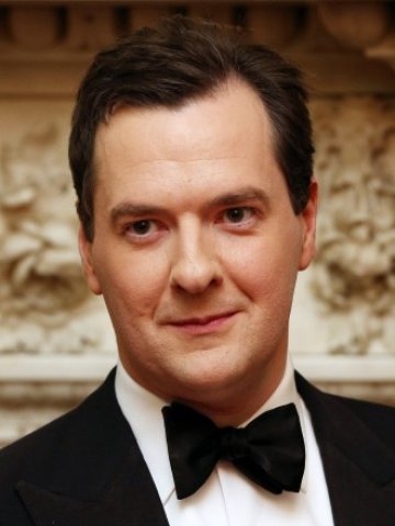 <p>
	Джордж Озбърн, министърът на финансите на Великобритания, на годишния прием в резиденцията на кмета на Лондон,<em> Снимка: Ройтерс</em></p>
