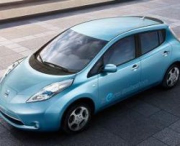 Електромобилът на Nissan "Leaf". Снимка: Nissan 