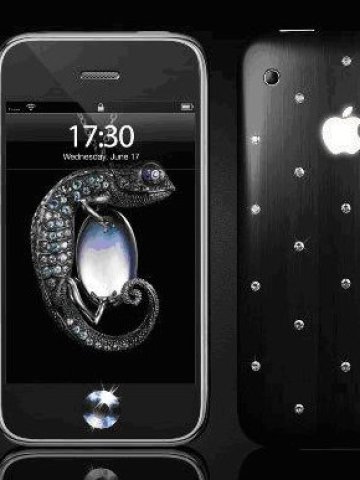 iPhone от абанос и диаманти 