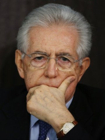 <p>
	Подалият оставка миналата седмица италиански премиер Марио Монти. <em>Снимка: Ройтерс</em></p>
