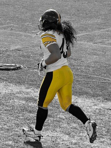 Трой Поламалу поддържа завидна дължина на косата си, която е оценена от застрахователите на 1 млн. долара. Снимка: Flickr