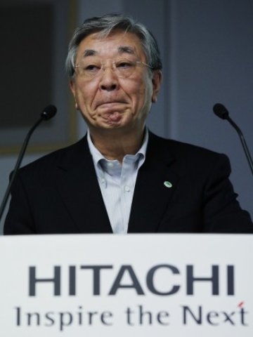 <p>
	Президентът на Hitachi Хироаки Наканиши. <em>Снимка: Ройтерс</em></p>
