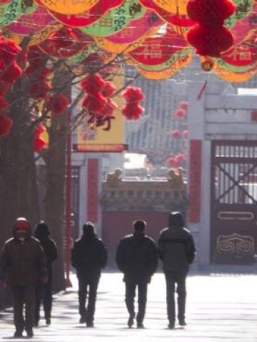 <p>Приготовления за новата година в Китай Снимка: БТА</p>