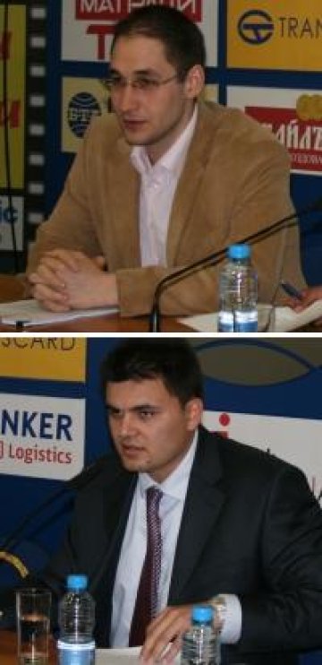 Георги Ангелов (горе) и Лъчезар Богданов. Снимки: Investor.bg